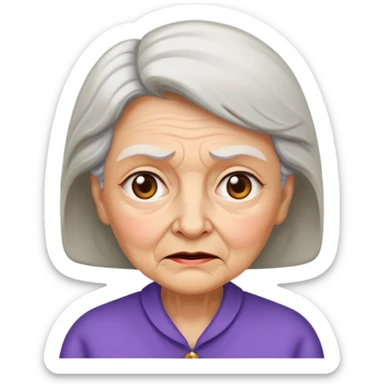 Grandmother with rude attitude  sticker