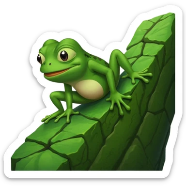 pepe the frog climb sticker