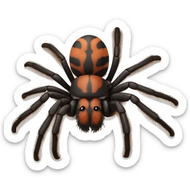 red knee tarantula sticker