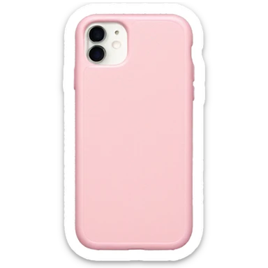Light pink iPhone 15 with a light pink case sticker