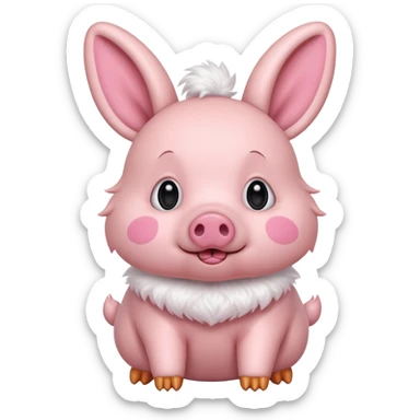 Can you do a mix of a bunny and a pig sticker