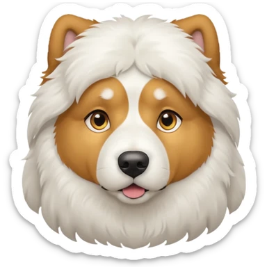 pyrenees mountain dog white sticker