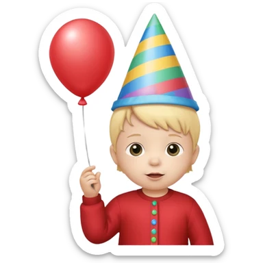 infant party sticker