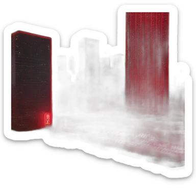 00 neon sign in bright red, with background of a city covered in greenscreen cloth - then convert any green into transparency and crop to show only neon sign sticker