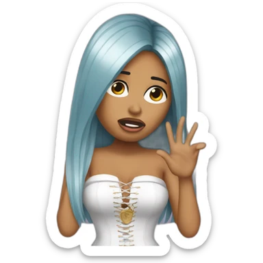 Nicki minaj crying because she doesn’t have any grammy award  sticker