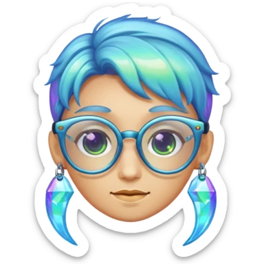 glasses with fae sticker