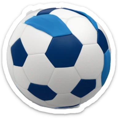 copa con una bandera dtra azul y blanc sticker