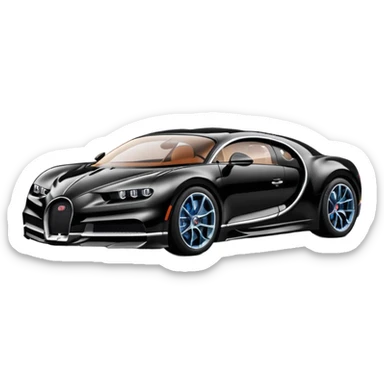 Bugatti Chiron best view  sticker
