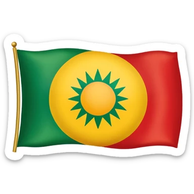 create a kurdishtan flag emoji. the shape of flag is like usual flag emojis alright sticker