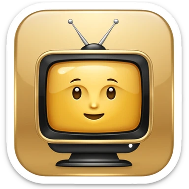 Create an emoji in which it is representing an app like YouTube professional logo of this app but don't make it like YouTube this app name as :- InSights TV don't make it very very sick like making a TV don't make that make it very professional and luxury look sticker