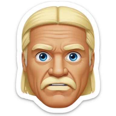 Hulk Hogan blue eyes sticker