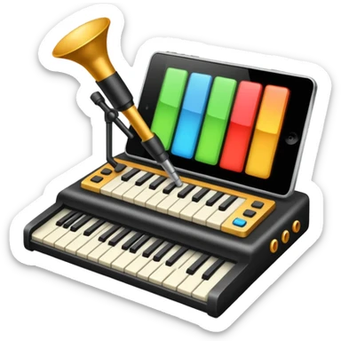 electronic music instrument sticker