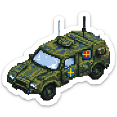 Ukrainian military transport sticker