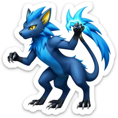 Manectric-Luxray-Fakémon-hybrid-creature (full body)  sticker