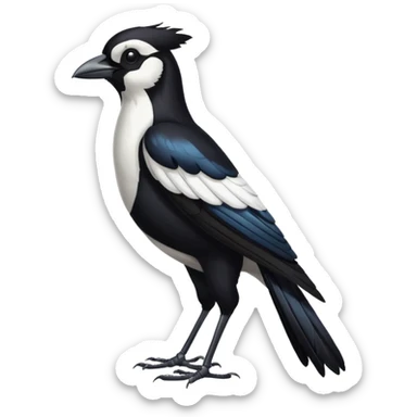 I want a magpie emoji standing sticker
