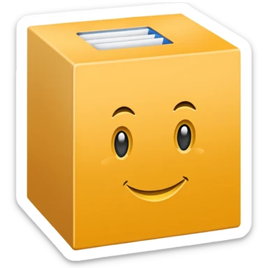 ein karton aus dem binden rausschauen mit der beschriftung "musterset" sticker