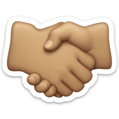 handshake a fist bump sticker