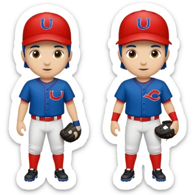 quiero dos equipos enemigos de baseball  sticker