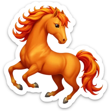 fire horse sticker