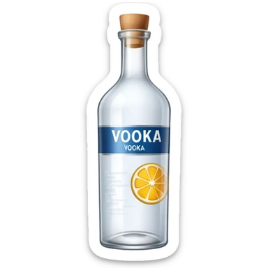 Vodka bottle  sticker