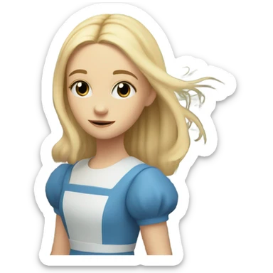 Alice in wonderland sticker