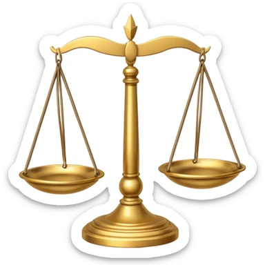 Balance Justice Wisdom sticker