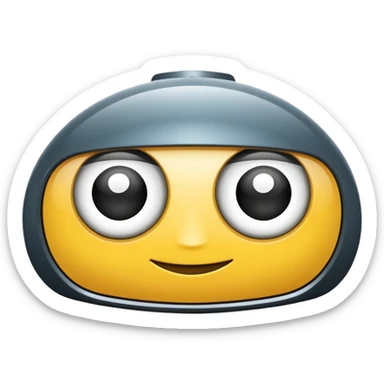 high beam car headlights, rounded semicircle with long horizontal lines to the right, glossy, minimal, Apple emoji style sticker