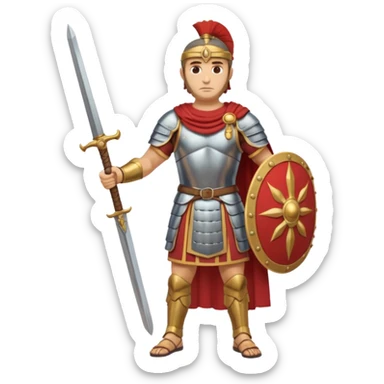 Famoso general cartagines de alto rango de la época púnica, estratega militar muy importante, foto del cuerpo entero sticker