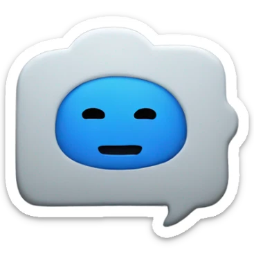 Dark blue texting on phone  sticker