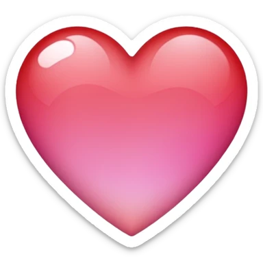 A simple heart emoji ❤️ with gradient colors sticker