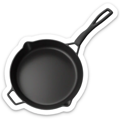 Cast iron pan sticker