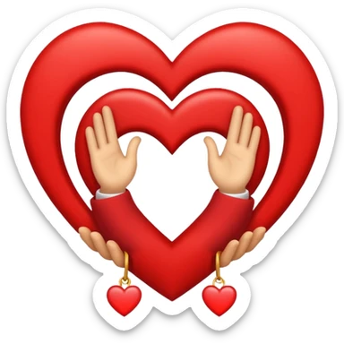 Quiero un emoji de amor y paz con la palomita encerrada en un círculo y un corazón  sticker