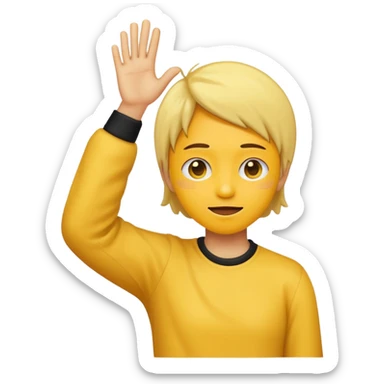 make a person dabbing emoji sticker