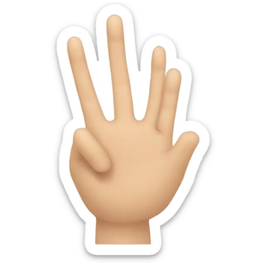 Mano con dedo medio extendido sticker