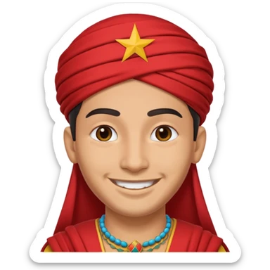 Emoji morrocan amazigh sticker