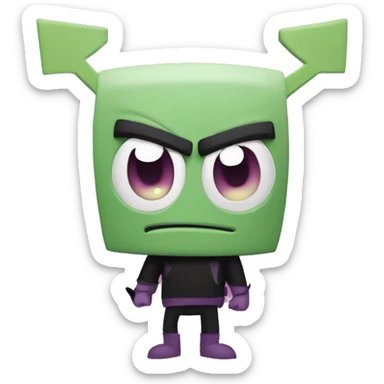 invader zim sticker