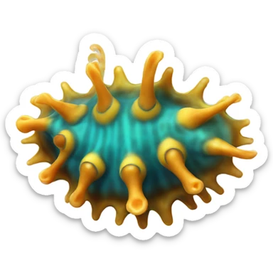 clown nudibranch sea slug sticker