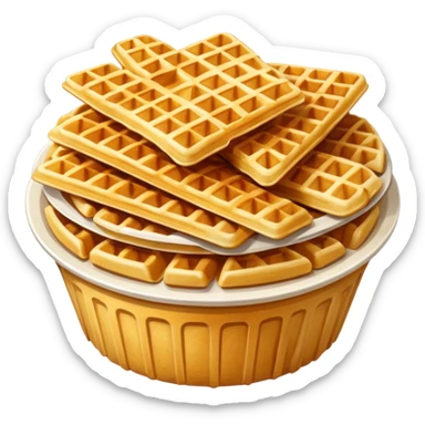 Waffle fries sticker