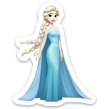 Elsa in frozen  sticker