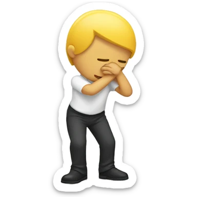 A person bowing down to an audience  sticker