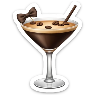 espresso martini big Black Bow  sticker