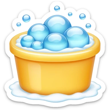 bath foam gel sticker