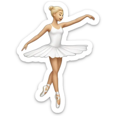 white dancer sticker
