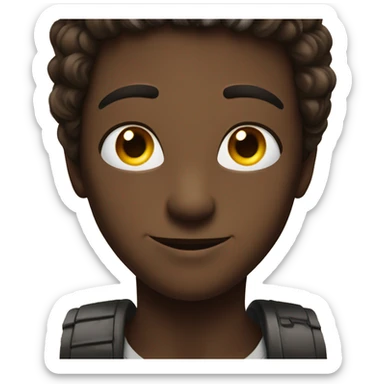 Shiny-with-happiness-dark-brown-eyes sticker