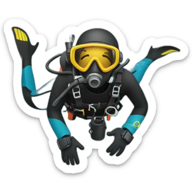Scuba dive sticker