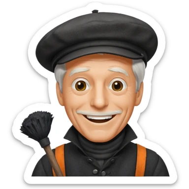 Dick Van Dyke chimney sweep  for discord  sticker