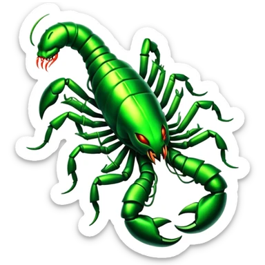 Electric scorpion oozing venom  sticker