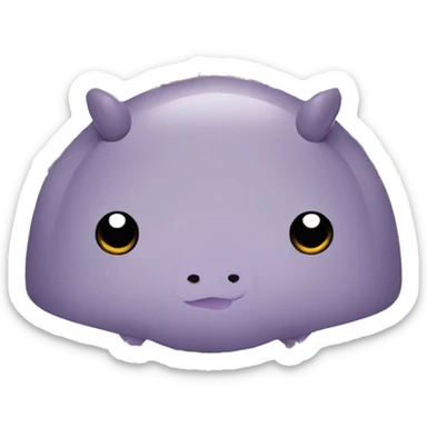 Lavender gray Pig armadillo centipede isopod lobster insect darth Vader face sticker