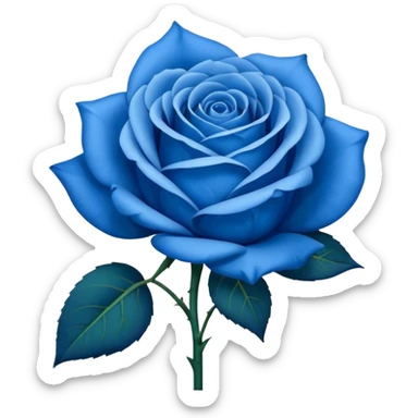 Rosa azul sticker
