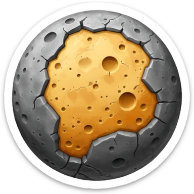 realistic mercury planet emoji sticker